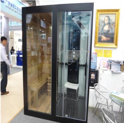 China With View Steam Sauna Shower Room Cabinet Enclosure M-8287 Tempered Glass Combo Cabin for sale