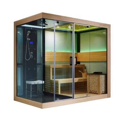 China Computer Control Panel Traditional Dry Sauna and Luxury Steam Shower Cabin (M-6032) for sale