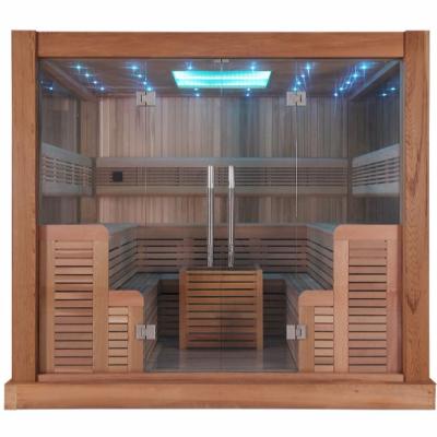 China 2018 Harvia Grande Sauna Room Computer Control Panel Dry Room NEW Red Canada Cedar Sauna Room for sale