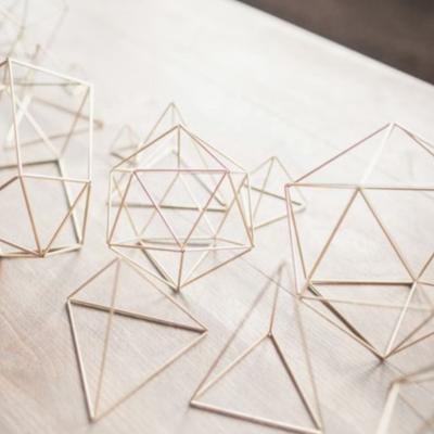 China Eco-friendly Rose Gold Golden Geometric Frames for Table Flower Decoration Gold Wedding Party Event and Party Supplies for sale