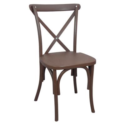 China Cross Back Chair Plastic Plastic Wedding Chair For Event Party Ceremony Decoration for sale