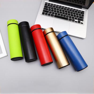 China Custom Business Logo White Insulated Stainless Steel Vacuum Hot Water Flask for sale