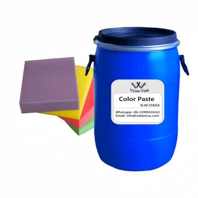 China Purple PU Water based Colorant Organic Pigment Color Paste for sale