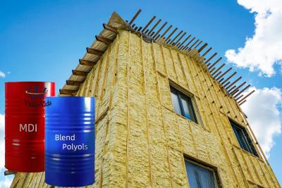 China Polyurethane Spray como espuma PU para matéria-prima de isolamento de construção à venda