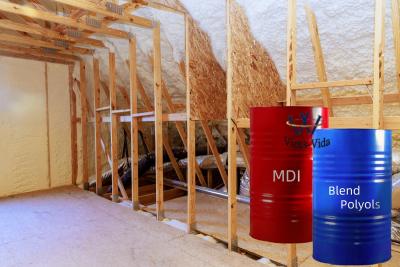 China PU Spray foam for Construction Insulation Raw Material for sale