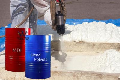 China High Density Polyurethane PU Blend Polyols for Spray Foam for Building Construction Insulation Raw Material for sale