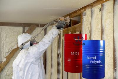 China High Density PU Blend Polyols for Spray Foam for Building Construction Insulation Raw Material for sale