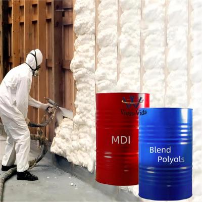 China High Density PU Blend Polyols  Spray Foam for Building Construction Insulation Raw Material for sale