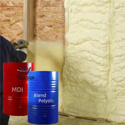 China VI-R02 High Density Polyurethane Blend Polyols for Spray Foam for Building Construction Insulation Raw Material for sale