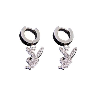 China Fashionable Wholesale High Quality Cute Rabbit Earring For Women Stainless Steel Earring Jewelry for sale