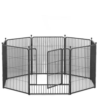 China Sustainable Factory Direct Sale Plated Wire Metal Dog Fence Indoor And Outdoor for sale