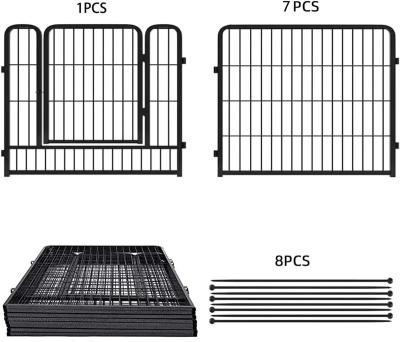 China Sustainable Factory Direct Sale Plated Wire Dog Escape Proof Fence Indoor And Outdoor for sale