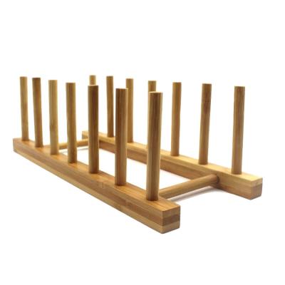 China Sustainable Natural Bamboo Pollution Resistant and Easy Care Dish Drainer Rack for sale