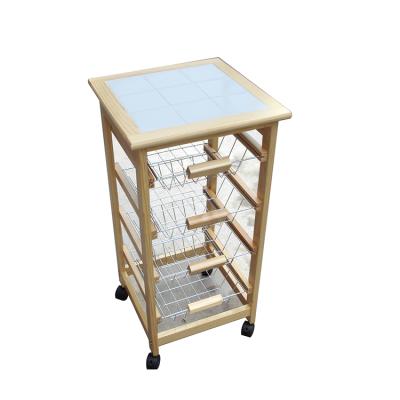 China Kitchen Furntiure Wooden Price Cabinet Trolley Foldable Kitchen Furniture for sale