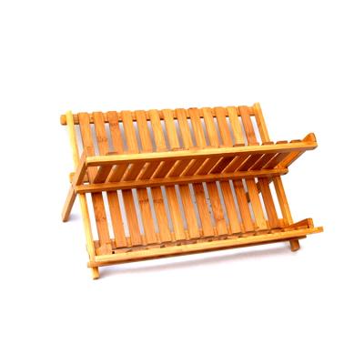 China Sustainable Collapsible Hanging Bamboo Roll Up Drying Rack Plate for sale