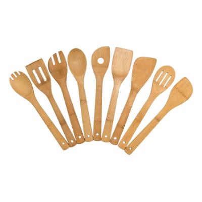 China Sustainable Use High Quality Restaurant Tableware Family Bamboo Spoon for sale