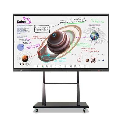 Cina Smooth Enrolling Smart Teaching Whiteboard 65 Inch Touch Screen Interactive Whiteboard Menu Teaching Panel Smart Touch Interactive Whiteboard in vendita