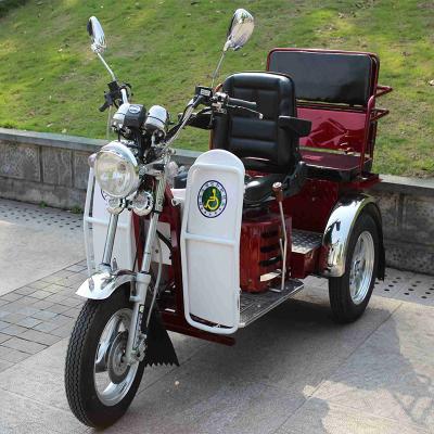 China 110CC fuel power tricycle 3 wheel handicapped tricycle with passenger seat for sale