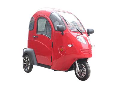 China Passenger Enclosed Electric Tricycle 60 V 800 W 2 Seats For Adult 25 Km/H for sale