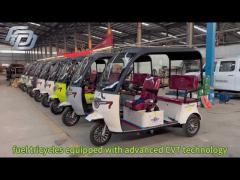 Water Cooled 150cc Engine Tuk Tuk 3-Wheel Motorcycle Motorized Trike Passengers Gasoline Tricycle