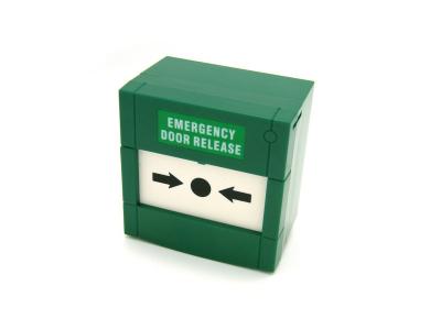 China Weatherproof Manual Alarm Call Point Green  break glass for Fire Alarms for sale