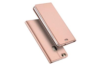 China Caixa à prova de choque do telefone da aleta do couro do plutônio, caixa do telefone de Huawei P10 Lite do ouro de Rosa à venda