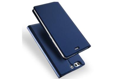 China Blue Huawei P10 Plus Flip Cover Unique Cell Phone Cases Card Slot With Stand Function for sale