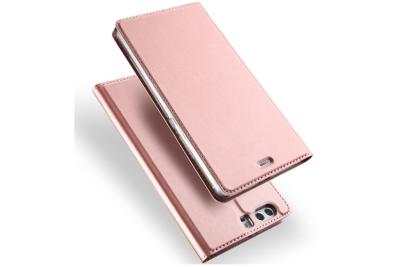 China O telefone de Huawei do couro do plutônio do ouro de Rosa encaixota o titular do cartão envolvido para Huawei P10 mais à venda