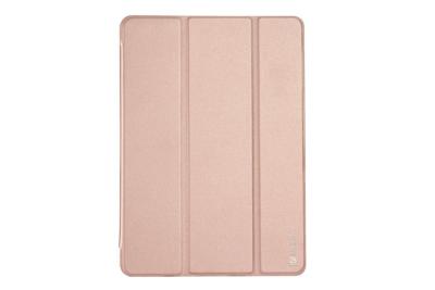 China Pink Ipad Mini 4 Protective Case Smooth PU Leather Stand With Plastic Back Cover for sale