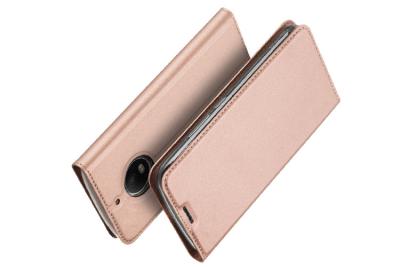 China MOTO E4 Plus Cell Phone Wallet Case Card Slot Magnets PU Leather Kickstand for sale