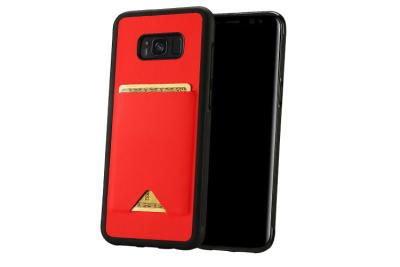 China Card Slot Samsung Cell Phone Covers Slip Resistant PU Leather For Galaxy S8 Plus for sale