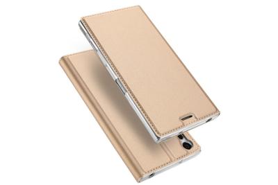 China Smooth Magnets Sony Phone Covers XZ TPU / PU Leather Card Slot Involved for sale