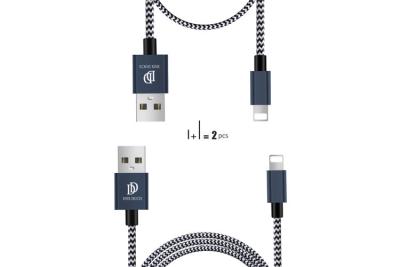 China 100cm 20cm Blue IPhone Lightning Cable Fast Charge Data Transfer USB 2.0 for sale