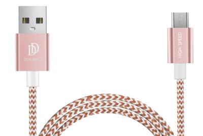 China Endurable Micro USB Data Cable USB 2.0 Pink Color 100cm / 20cm Lengths for sale