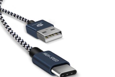 Κίνα 2 USB σε USB Γ καλώδιο πλεγμένο νάυλον USB 2,0 πακέτων γρήγορη μεταφορά δεδομένων δαπανών προς πώληση