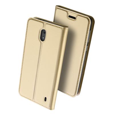 China PU Leather Mobile Phone Cover Cases , Gold Leather Iphone Wallet Case For Nokia 2 for sale