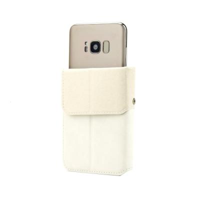 China White Universal Cell Phone Covers / PU Leather Smartphone Protective Case for sale