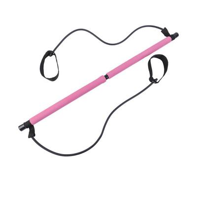 China Gymnasium Adjustable Exercise Toning Bar Fitness Rope Puller Exercise Weighted Yoga Pull Rods Bar Pilates for sale