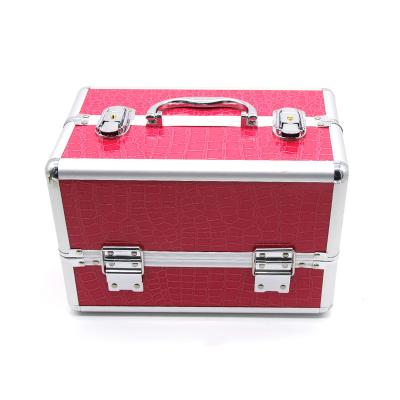 China Fashion Modern Professional Makeup Case Organizer Aluminum Box For Girls Kids for sale