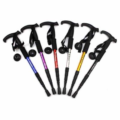 China Rubber High Quality Ultralight Trekking Pole Hiking Outdoor Camping Trekking Poles for sale