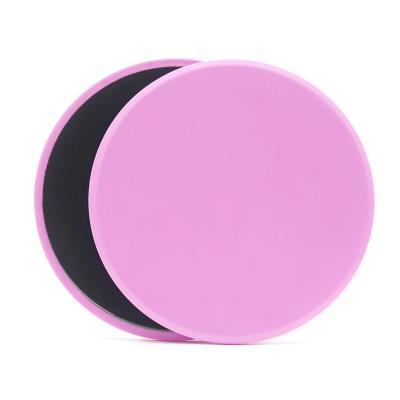 China Training ab a pair of pink round plastic sliding discs exercise core sliders for sale