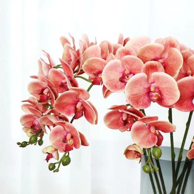 China Wedding Decotation Home Sell Latest Wholesale High Quality Real Touch Phalaenopsid Artificial Flowers Orchids For Wedding Decoration for sale