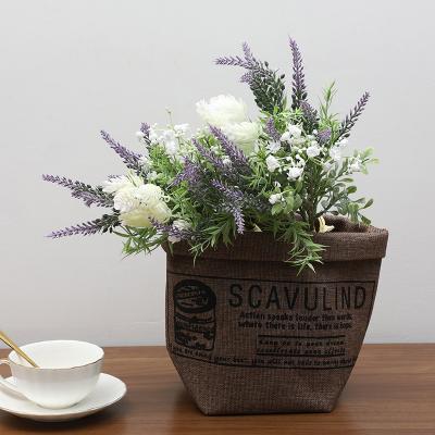 China High Quality Hot Sale Lavender Gypsophila Artificial Flower Bouquet Hot Sale Decotation Wedding Plant Family For Party Holiday Decoration for sale