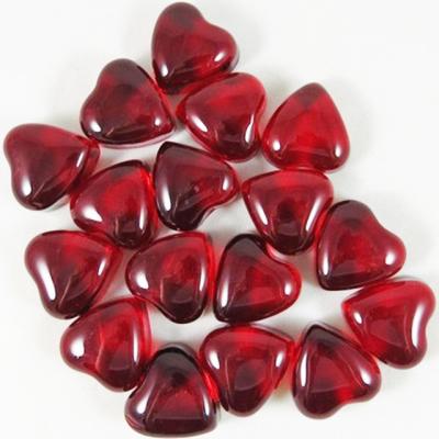 China Other red ruby ​​vase heart shape crystal gemstone for wedding centerpieces with factory price for sale