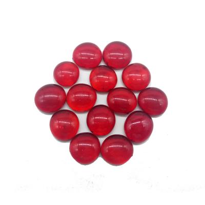 China Other Wholesale Loose Decorative Colored Crystal Red Red Stone Beads Filler Gems For Vase Fire Pit for sale