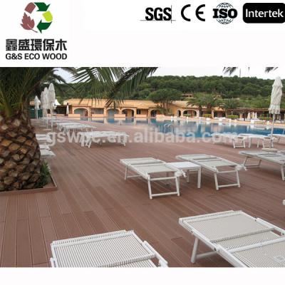 China Anti-Slip Weather-Resistant WPC Decking , Anti-Slip Wood Plastic Composite for sale