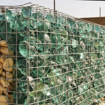 China Decorative glass-glass rocks for gabions for sale