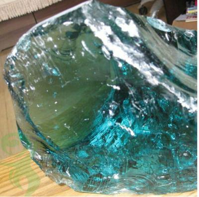 China Decorative glass landscaping large glass rocks for sale