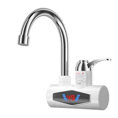 China 220v Electric Kitchen Faucets Tankless Instant Faucet Pull Down Hot Water Heater Instant Taps Electric Faucet Quick Side Faucet for sale