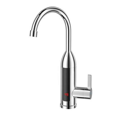 China Hot Selling Hotel Wencheng Sliver Polished Contemporary Electric Display Heater Tap Water Faucet Use For Bathroom for sale